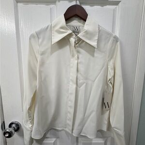 Worthington Elegant Button Down Blouse